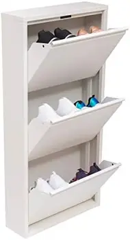 3 e 4 Gavetas sapateira, 3-4Tier Sapato de Armazenamento Organizador, (em Branco) (3 & 4Tier) (4 Camadas)