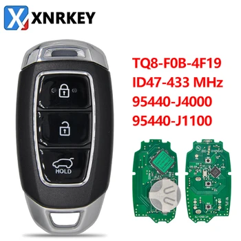 XNRKEY 3 Botão de Carro Chave Remota ID47 NCF29A3X Chip 433Mhz para Hyundai Santa Fe 2018-2020 FCC TQ8-F0B-4F19 95440-J4000 95440-J1100