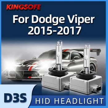 KINGSOFE 2pcs ESCONDEU D3S Xenon Farol Lâmpadas lâmpada de Reposição 6000K Ajuste Para o Dodge Viper 2015 2016 2017