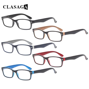 CLASAGA Pacote de 5 de Mola Dobradiça PrescriptionReading Óculos de Alta Qualidade, Homens e Mulheres, HD, Leitor de Óculos de Dioptria +1.0+2.0+5.0+6.0