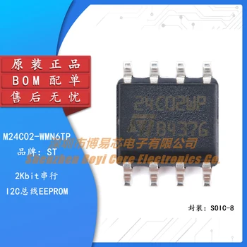 Original Genuíno SMD M24C02-WMN6TP SOIC-8 Chip Eeprom Serial Interface I2C