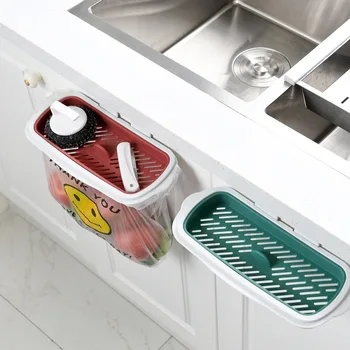 Cozinha Saco de Lixo Clipe Prático Clip Para Sacos Fácil De Instalar Filtragem de Resíduos de Alimentos ABS Durável Ferramenta de Cozinha