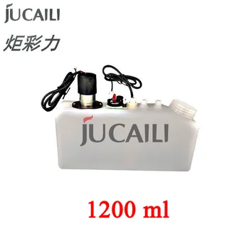 JCL 1200mL Tanque de Tinta com Sensor de Nível/Mexendo Mixer/Alarme Campainha para Jato de tinta Impressora UV