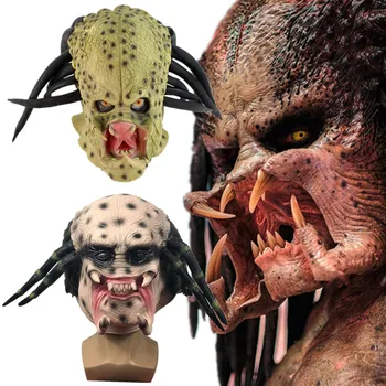 Predador Máscara De Cosplay Traje Máscaras De Látex Capacete De Máscaras De Halloween Party Adereços