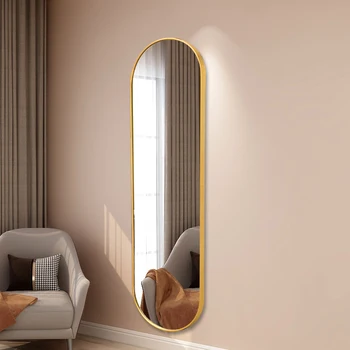 De Pé, De Parede Grande Espelho De Corpo Inteiro Longo Maquiagem Wc Espelho Do Quarto Sala Espelhos Decorativos Decoração Estética