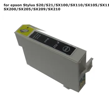 1pcs T0711 71 Preto compatível cartucho de tinta Para impressora EPSON Stylus S20 S21 SX100 SX110 SX105 SX115 SX200 SX205 SX209 SX210 impressora