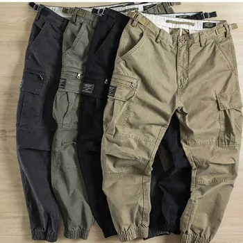 Nova Moda de Calças Cargo os Homens de Roupa de Militar do Exército Estilo Tático Calças de Harém de Streetwear Bolso Jogging