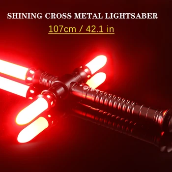 Star Wars Jedi knight kylo Ren figuras de Ação duelo 107cm de arma espada de Sabre de luz Foc Bloqueio de Metal ou de Punho de Blaster de Som do Sabre de luz