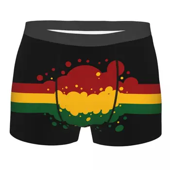 Jamaica Estilo de Mens Underwear roupa interior de Engraçado Cuecas Boxer Shorts, Cuecas Masculinas Respirável Cuecas S-XXL Boxers para homem
