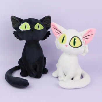 Anime Suzume Preto Gato Branco Cosplay Brinquedo De Pelúcia Boneca Kawaii Cartoon Impressão Prop