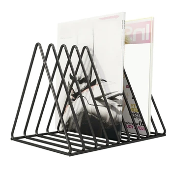 Disco de vinil CD Magazine Rack de Armazenamento de Exibição de Álbum Rack Multifuncional Vertical Criativo Europeia Colecção de Arte