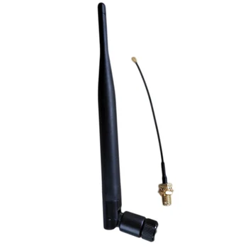 2.4 G antena wifi 6dB Completo de cobre primavera oscilador eu SMA Fêmea PBX 19cm de 2,4 ghz antena wifi enhancer ufl/ IPEX 1.13 cabo de 10cm
