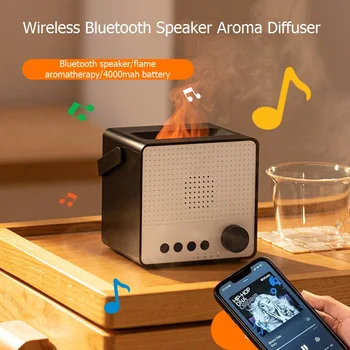 Sem Fio Aroma Difuso-Falante Bluetooth De Ar, Umidificador Portátil Ruído Branco Jogador Máquina De Sono Ajuda Ultra-Sônica Névoa Fria Maker