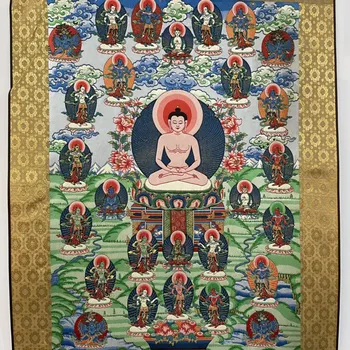 Alta Precisão Thangka Bordado Buda, Tamanho 54x74cm