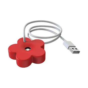 Mini Umidificador Portátil com Cabo USB Design de Vedação Tankless Umidificador de Viagens Pessoais Umidificador para o Quarto Vermelho