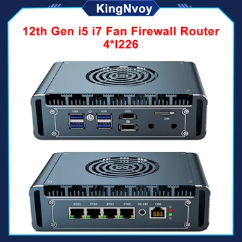 12 Gen Alder Laker Mini Firewall do Roteador Intel i7, i5, i3 1215U Pentium 8505 4x Intel i226 2,5 G de LAN Proxmox VMs de Servidor de Computador