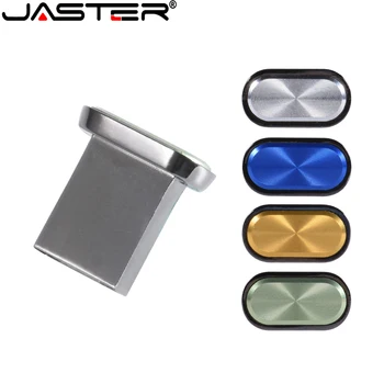 JASTER Stick USB Mini botão de Metal USB Flash Drive Impermeável Moda Mobile disco de armazenamento de 64 GB Pen drive pessoal memory stick