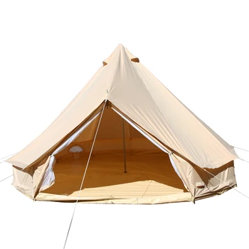 luxo glamping 3m 4m 5m 6m 7m de lona de algodão bell barraca para acampar ao ar livre