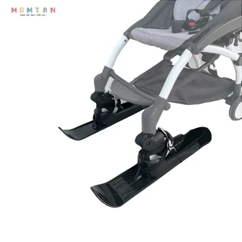 Universal do Carrinho de criança de Bebê Acessórios de Esqui Placa de Buggy Trenó Cadeira de rodas Planador de motas de Neve Carrinho de Esqui Conselho para YOYO CYBEX ABELHA 5