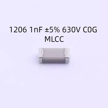 4000PCS/MONTE C3216C0G2J102JT000N Capacitor 1206 1nF intervalo de ±5% 630V C0G MLCC