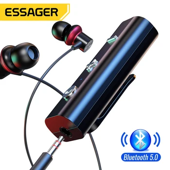 Essager Bluetooth 5.0 Receptor de Áudio de 3,5 mm Jack Para Aux Adaptador de Áudio de Música Transmissor Fone de ouvido sem Fio Para alto-Falante Fone de ouvido