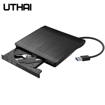 UTAI, Escovado Neutro Externo USB 3.0 Unidade Óptica Gravador de DVD Notebook Desktop Universal Mobile Queima de Unidade Óptica