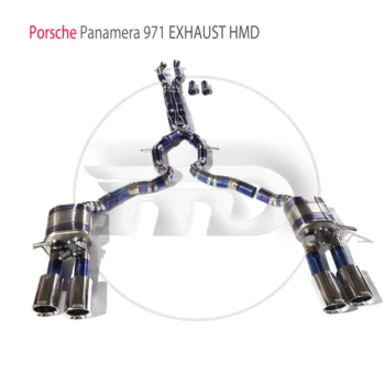 HMD Liga de Titânio do Sistema de Exaustão Peformance Catback é Adequado para o Porsche Panamera 971 Auto Modificação Eletrônico da Válvula