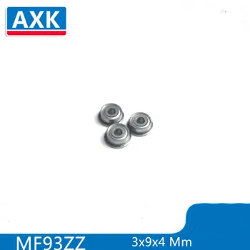 Axk Mf93zz Rolamento da Flange 3x9x4 Mm Abec-3 ( 10 Pcs ) em Miniatura Flangeada Mf93 Z Zz Rolamentos de Esferas
