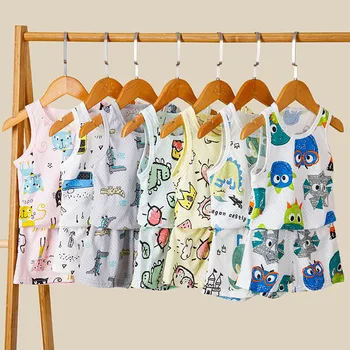 A Criança De Bebê Meninos Sem Mangas Pijama Conjuntos De Crianças Pijamas Unicórnio Pijama Para Meninas Pijamas De Verão Para Crianças De 2 4 5 6 7 8 A 10 Anos