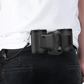 Novo Portátil de Suspensão cintura Fã Com 10000mAh de Recarga de Bateria Ultra-silencioso Wearable Ventilador handheld Ar Cond