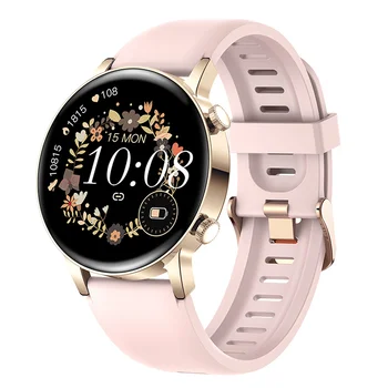 2023 Nova Chamada Bluetooth Senhoras Smart Watch Mulheres AMOLED 360*360 HD Tela de Exibição de Relógios de Marcação Personalizado SmartWatch Para Xiaomi