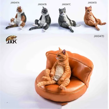 JXK047 1/6 Escala Figura Cena Acessórios Simulação Animal O gato 2.0 Figura Sofá Modelo de 12 polegadas, Figura de Ação