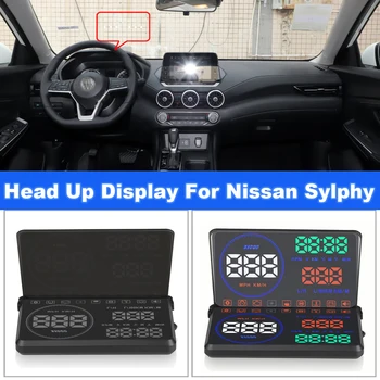 Carro Acessórios Eletrônicos Head Up Display HUD Para Nissan Sylphy/Almira B17/B18 2012-2020 Projetor de pára-brisa, Sistema de Aviso de