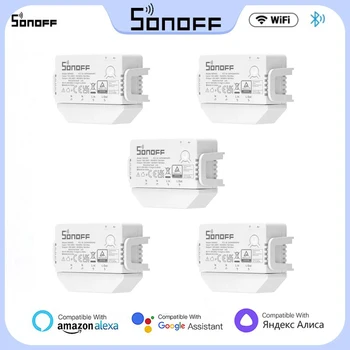 1PCS Sonoff Mini R3 16A wi-Fi Bluetooth Smart Switch Conheceu S-MATE Sem Fio Neutro Solução Ewelink de Controle de APLICATIVO Através do Google Alexa