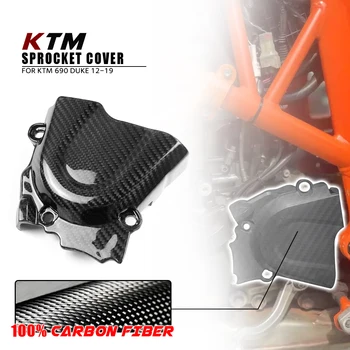 Para KTM Duke 690 2012-2019 de 2018, 100% 3K Seco de Fibra de Carbono de Motocicletas, Partes do Corpo de roda dentada Tampa Carenagem kit de Acessórios Carenagens