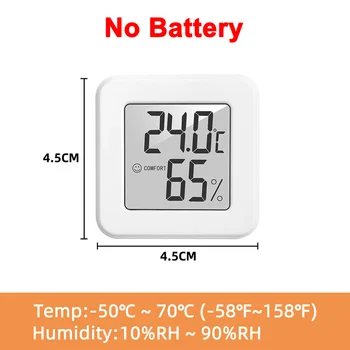 Digital Thermo Higrômetro Mini-Escritório de Substituição Escola de Peças de Reposição 2 Tipos de Temperatura ABS Acessórios de casa de Banho
