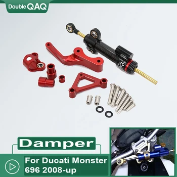 Para Ducati Monster 696 2008-até 796 795 Moto Modificada Steering Damper Estabilizador de Suporte de Montagem de Kits de Suporte