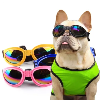 Melhor Vender o animal de Estimação de Óculos de 6 Cores Dobrável Pequena Média Grande Cão de Proteção UV Óculos de sol Cão Gato Acessórios para animais de Estimação