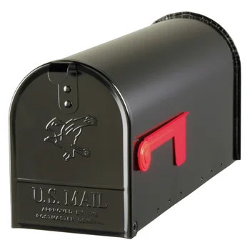 Gibraltar Mailboxe Elite Médio, de Aço, Pós-Montagem da caixa de Correio, Preto, E1100B00 Pós Caixa Exterior da Caixa Postal