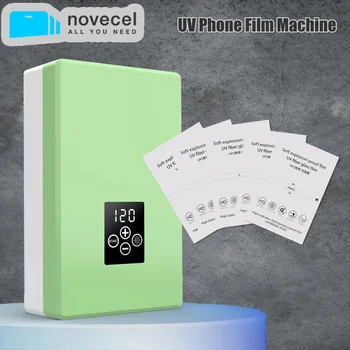 NOVECEL de Cura UV de Vácuo Máquina de Laminação UV Fibra Filme Applicating Telefone Celular Plano / Curva Protetor de Tela Aplicador