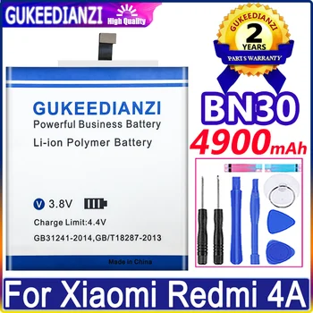 Bateria Para Xiao Mi BN30 BN 30 4900mAh Bateria Para Xiaomi Redmi 4A Batterie de Alta Capacidade da Bateria de Reposição Garantia de 1 Ano