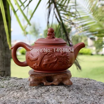 330ML Chinês Tradicional Bule de chá ,Roxo Argila Dragão Chá de Panela