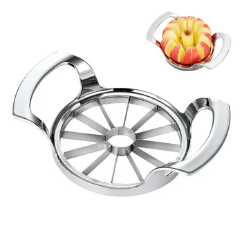 Alta Qualidade 12-Lâmina Extra Large Apple Cortador De Segmentação De Dados,De Aço Inoxidável Ultra-Sharp Frutas Descaroçador De Ferramentas De Segmentação De Dados Acessórios De Cozinha