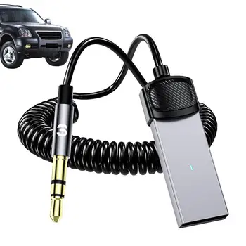 Car Stereo Receptor de Áudio sem Fio BT5.0 Adaptador USB Para Áudio de 3,5 mm Jack Adaptador de Som Estéreo Transmissor Para Carro, alto-Falante de PC