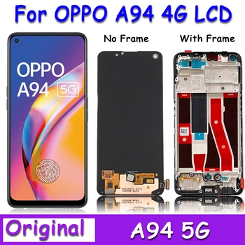 A94 LCD Com impressões digitais Para OPPO A94 5G CPH2211 Display do Sensor de Toque do conjunto do Digitador Para o Oppo A94 4G CPH2203 de Substituição
