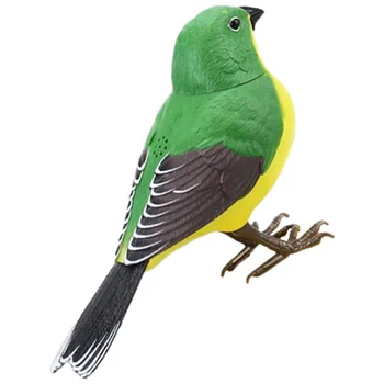 Pássaro Estatueta de Decoração de Plástico de Brinquedo Brinquedo Elétrico Pássaro em forma de Adorno Simulação de Aves Ornamento