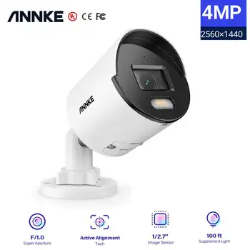 Annke NC400 4MP da Cor Completa de HD da Câmera de 2,8 mm Lente ONVIF IP POE de Segurança de Proteção de Câmera de Vídeo Vigilância, CCTV Exterior IP67