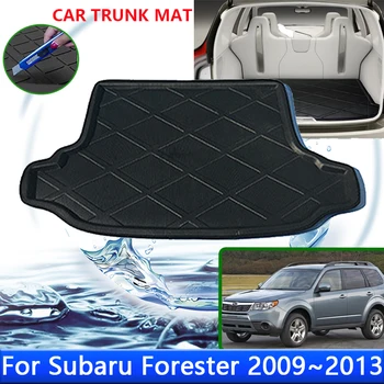 Para Subaru Forester SH 2009 2010 2011 2012 2013 Auto de Trás do Tronco Bandeja de Carga Bota Impermeável Forro de Chão de Tapete Carpete Carro Accessorie