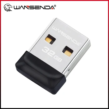 100% da Capacidade Total de Wansenda Unidade Flash USB Super Pequeno Pen Drive 64GB 32GB 16GB 4GB 8GB Pendrive Impermeável de USB Memory Stick
