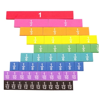 EVA Unidade Fração do arco-íris Cubos de Manipuladores de Matemática para o ensino Fundamental de Estudo